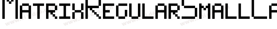 MatrixRegularSmallCaps Regular字体转换